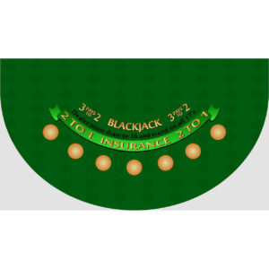 casino blackjack layout green