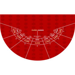mini baccarat layout red color
