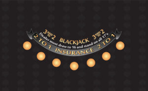 casino blackjack layout