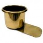 Drink Cup Holder - Slide Under Anodized Brass