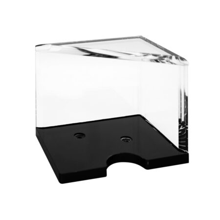 2 Deck Discard Holder - Clear Acrylic With Black Base-Min
