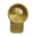 Drink Cup Holder Slide Under Anodized Brass Top View