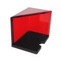 Red Acrylic 2Deck Discard Holder Sideempty Min