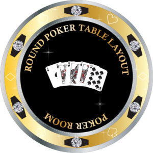 round poker layout design