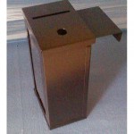 Metal Toke Box with J Hook for Craps -1 Acrylic Window