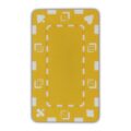 Euro Plaque Rectangular Poker Chip Yellow