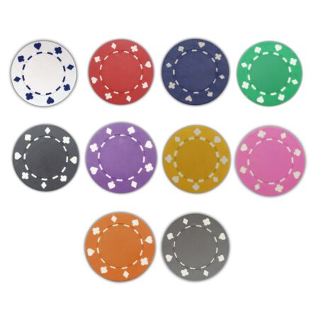 Suited Edge Poker Chips 10 Colors 11.5 Grams