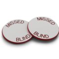 Custom Lammers Missed Blind White With Red
