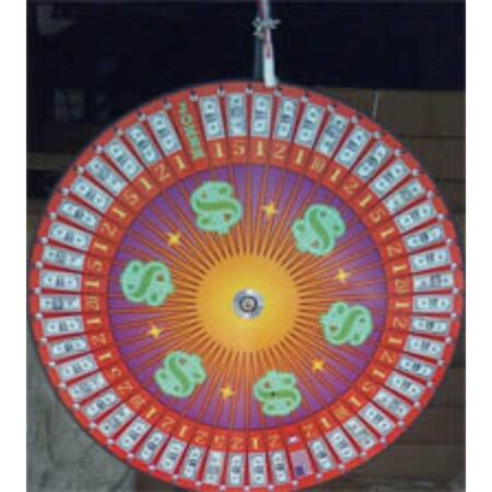 Money Prize Wheel With Floor Stand