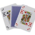 Plastic Playing Cards Jumbo Peek Face With Blue Back And Kings
