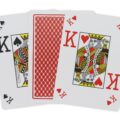 Plastic Playing Cards Jumbo Peek Face With Red Back And Kings