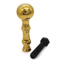 Roulette Finial Brass Ball With Bolt