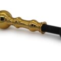 Roulette Finial Brass Ball With Bolt Side View