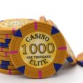 Triangle Casino Elite Poker Chip - 1000 Yellow