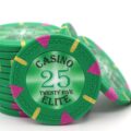 Triangle Casino Elite Poker Chip - 25 Green