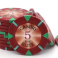 Triangle Casino Elite Poker Chip - 5 Red