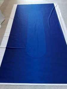 Poker Table Cloth - Blue - 8 Foot