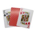 Laminated Finish Playing Cards Fan With Red Back And Kings