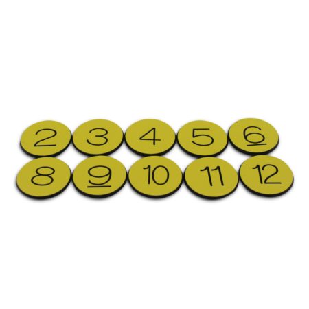 Numbered Lammer Buttons