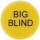 Big Blind 2 Inch Button In Yellow With Black Lettering