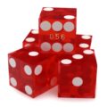 Red Casino Dice 19Mm Stack Of 5