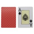 Playing Cards Showing The Back And Front Of The Ace - Laminated Finish With Red Backs