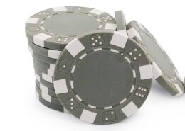 Poker Chip Dice Edge Gray