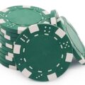 Poker Chip Dice Edge Green