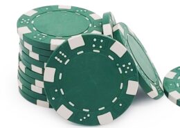Poker Chip Dice Edge Green