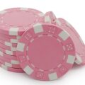 Poker Chip Dice Edge Pink