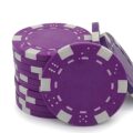 Poker Chip Dice Edge Purple