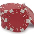 Poker Chip Dice Edge Red
