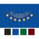 Blackjack Table Layout Pays 2 To 1 In Blue, Black, Green, Burgundy