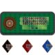 Roulette Table Layout - Black, Blue, Burgundy & Green