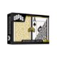 Copag 1546 Plastic Playing Cards - Poker Size Jumbo Index - Black & Gold