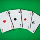 Playing Cards Fanned Out - 4 Aces